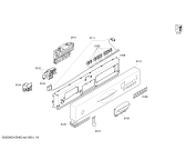 Схема №4 SE54M568EU с изображением Передняя панель для электропосудомоечной машины Siemens 00707118