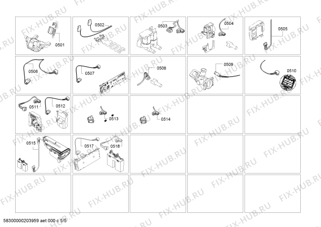 Схема №3 WAT2869ISN с изображением Наклейка для стиралки Bosch 10004995