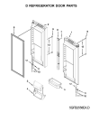 Схема №3 5GFB2558EA с изображением Всякое для холодильной камеры Whirlpool 482000095884