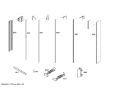 Схема №4 T24IF70CSS с изображением Крышка для холодильной камеры Bosch 00477431