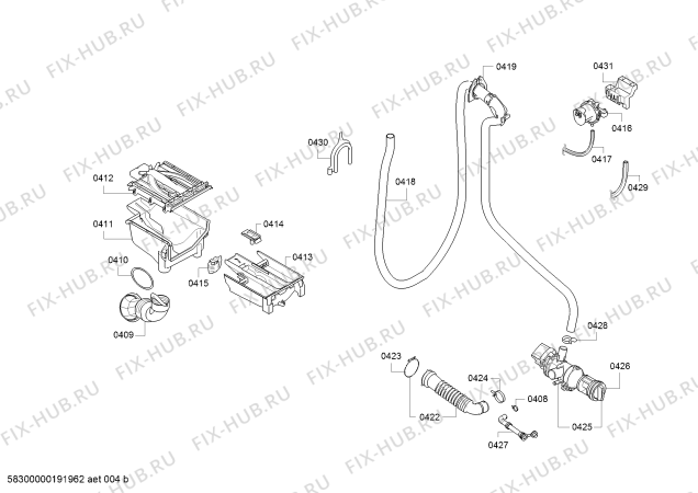 Схема №4 WUQ28468GR с изображением Индикатор для стиралки Bosch 12019692