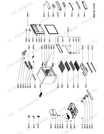 Схема №1 ARG995K2GR (F092122) с изображением Криостат для холодильника Indesit C00335483
