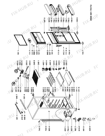 Схема №1 ARC 3750/AL с изображением Дверца для холодильной камеры Whirlpool 481241618915