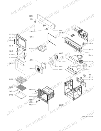 Схема №1 SBI 110 W 100 655 24 с изображением Обшивка для духового шкафа Whirlpool 481245248726