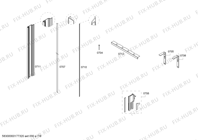 Схема №6 CIB36MIER1 KF 1901 SF с изображением Плата для холодильника Bosch 00713253