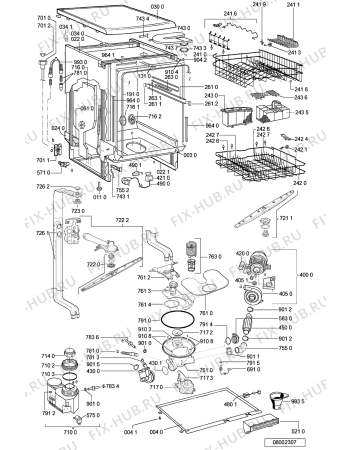 Схема №2 ADP 5756 PLM с изображением Обшивка для посудомоечной машины Whirlpool 481245371211