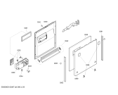 Схема №5 SGVATN4 с изображением Рамка для электропосудомоечной машины Bosch 00665269