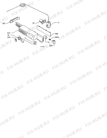 Взрыв-схема холодильника Electrolux ER3035I - Схема узла Thermostat