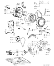 Схема №1 WAB 8794-DK,NORDIC с изображением Клавиша для стиралки Whirlpool 481241028954