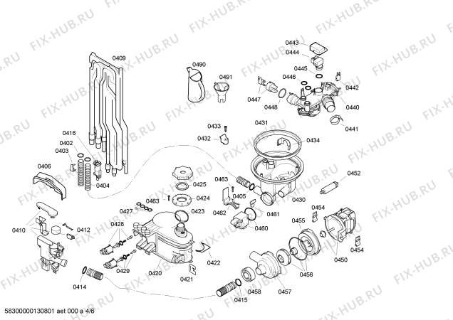 Схема №4 VVD64N03EU с изображением Набор кнопок для посудомоечной машины Bosch 00609212