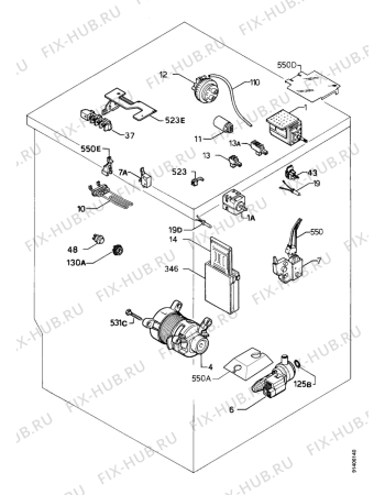 Взрыв-схема стиральной машины Zanussi WDS1072C - Схема узла Electrical equipment 268