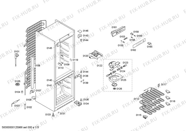 Схема №2 4KE58B10 с изображением Переключатель для холодильника Bosch 00610301