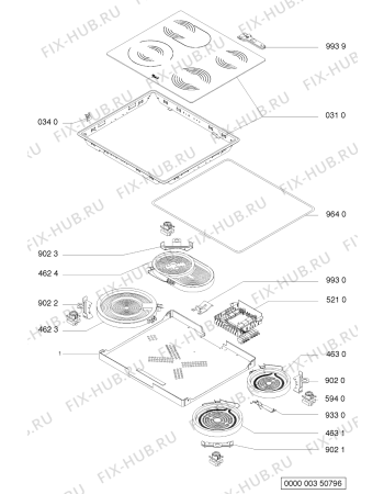 Схема №1 AKR 104/AV с изображением Втулка для плиты (духовки) Whirlpool 481944239155