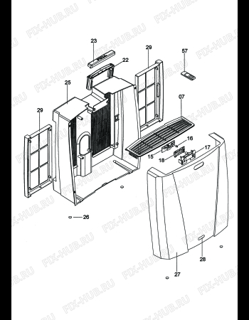 Схема №2 PAC S 1000 APPLIQUE с изображением Шланг для кондиционера DELONGHI 7350022400