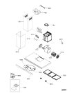 Схема №1 208343304404 PRF0041 с изображением Панель для электровытяжки Whirlpool 482000012301