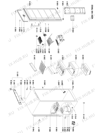 Схема №1 WGKN 1650 A++ с изображением Дверка для холодильника Whirlpool 481010556170