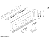 Схема №3 S41M86N0DE с изображением Передняя панель для посудомойки Bosch 00679005