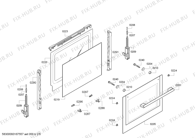 Схема №2 HEV43S351 Horno.BO.poliv.2d.B3.E0_CIF.pt_bsc.inox с изображением Ручка выбора программ для духового шкафа Bosch 00614954