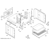 Схема №3 3HT618XP с изображением Внешняя дверь для плиты (духовки) Bosch 00662676