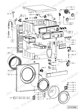 Схема №2 AWV 695/IG с изображением Переключатель для стиралки Whirlpool 481941029139