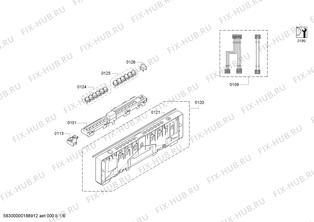 Схема №4 SPV53M00RU с изображением Краткая инструкция для посудомоечной машины Bosch 00768413