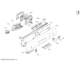 Схема №4 SGI56E45EU с изображением Передняя панель для электропосудомоечной машины Bosch 00707074
