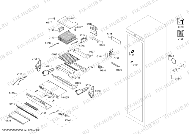 Схема №4 FIN36MIIL5 с изображением Плата для холодильной камеры Bosch 00667226
