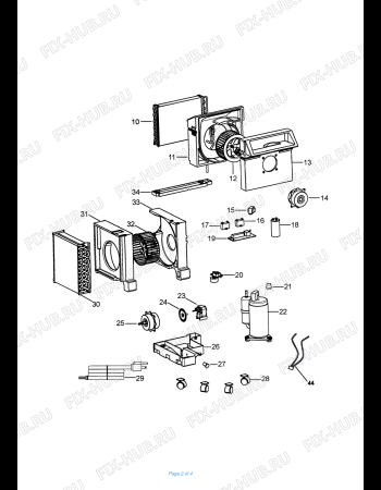 Схема №1 PACCT90 LOWE´S с изображением Часть корпуса для климатотехники DELONGHI TL1887