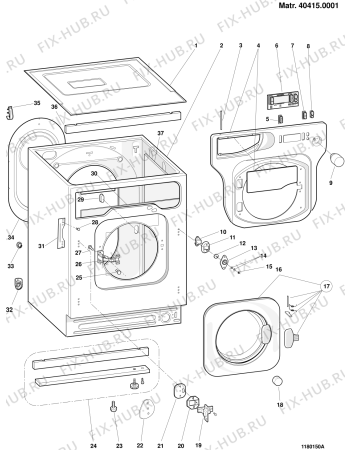 Взрыв-схема стиральной машины SCHOLTES MLE129 (F033238) - Схема узла