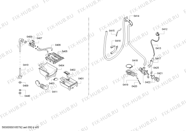Схема №4 WM14Y540GR iQ 800 с изображением Противовес для стиралки Bosch 00744281