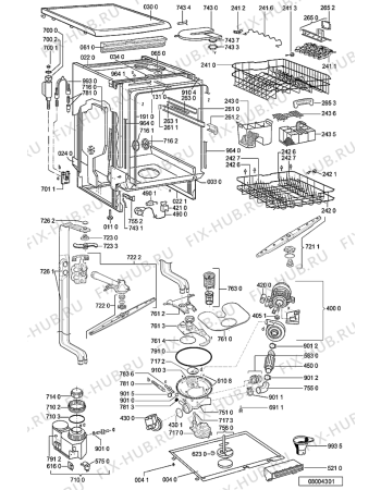Схема №3 GSFH SYMPHONY 05 IX с изображением Панель для посудомоечной машины Whirlpool 481245372962