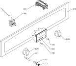 Схема №1 B7960E (191530, EVP444-444M) с изображением Клавиша для электропечи Gorenje 582431