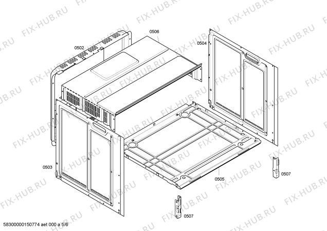 Схема №4 HBN331W0I с изображением Панель управления для духового шкафа Bosch 00749478