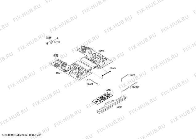 Взрыв-схема плиты (духовки) Bosch PIE645R14E BO.4I.60.SQ.X.X.Bas - Схема узла 02