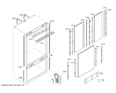 Схема №6 T36IT800NP с изображением Монтажный набор для холодильника Bosch 00741982