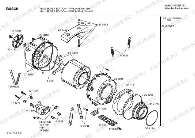 Схема №4 WFL245S Silver Edition с изображением Панель управления для стиралки Bosch 00358287