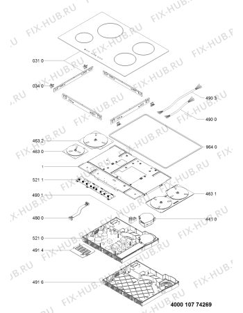 Схема №1 ETI1740IN (F091877) с изображением Инструкция по эксплуатации для плиты (духовки) Indesit C00364322