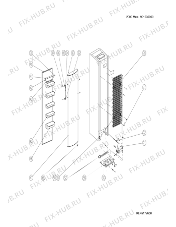 Взрыв-схема холодильника Ariston SD350FE (F054319) - Схема узла