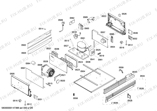 Схема №4 CIR36MIIL1 K 1911 VI с изображением Плата для холодильника Bosch 00248179