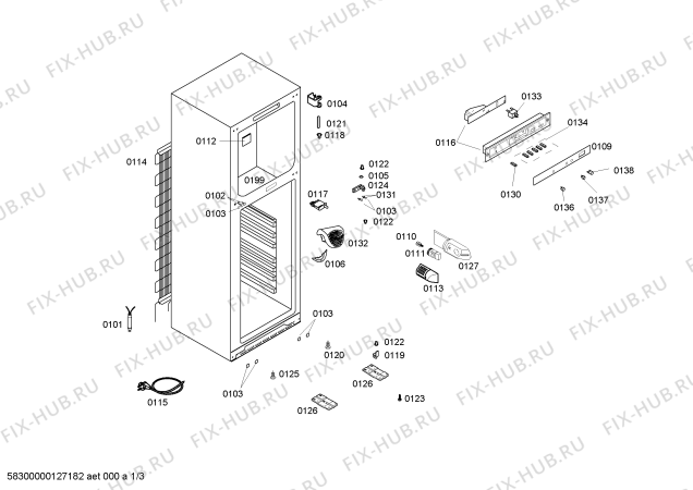 Схема №2 KDV29X10FF с изображением Панель для холодильной камеры Bosch 00610337
