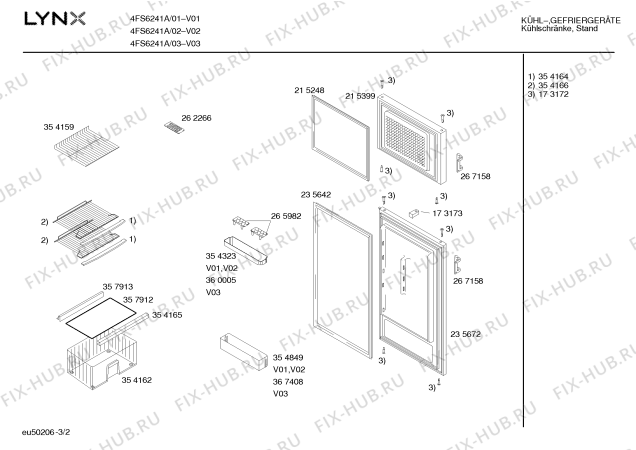Схема №3 4FS6251A с изображением Панель управления для холодильника Bosch 00365120