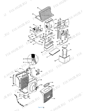 Схема №1 PAC36 с изображением Электрокомпрессор для кондиционера DELONGHI 512203
