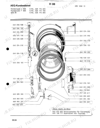 Взрыв-схема посудомоечной машины Rondo (N Rn) RONDOROYAL F 808 - Схема узла Section2