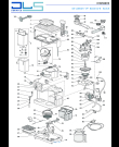 Схема №1 BCO410J-W  WHITE с изображением Электропитание для электрокофеварки DELONGHI 7313283129