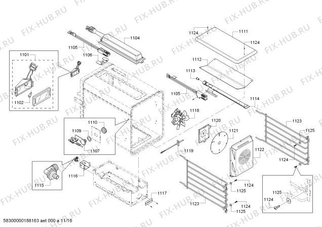 Схема №12 PRD486NLGU Thermador с изображением Скоба для духового шкафа Bosch 00623998