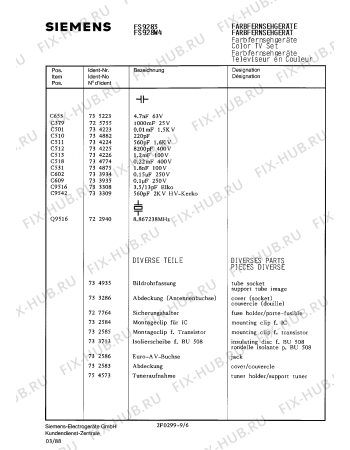 Взрыв-схема телевизора Siemens FS9283 - Схема узла 07