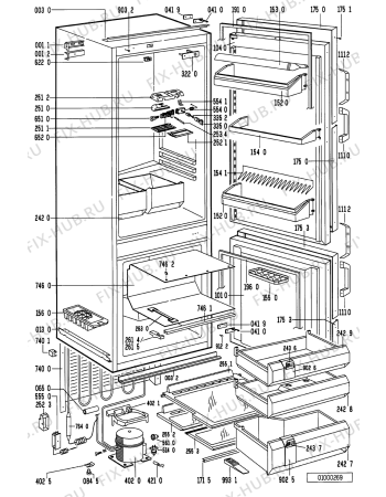 Схема №1 EK 276 N/L WS с изображением Рукоятка для холодильника Whirlpool 481246048123