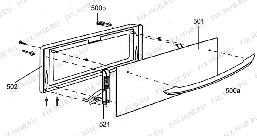 Взрыв-схема вытяжки Gorenje ST50K A821A51A SE   -White FS 50 (900000693, A821A51A) - Схема узла 05