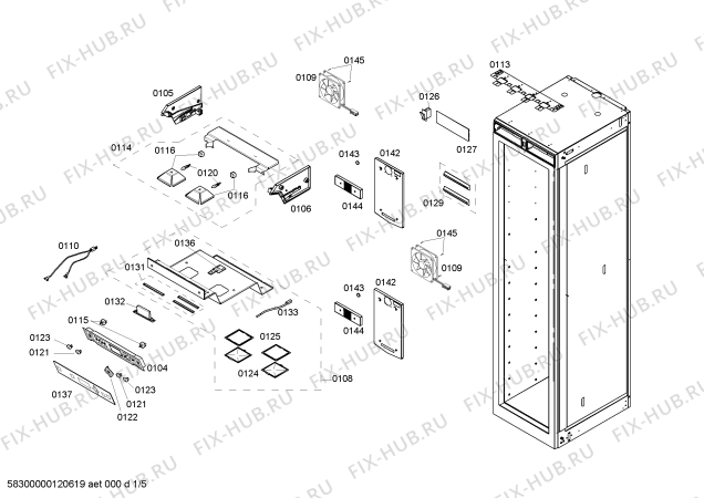 Схема №4 T18IW50NSP с изображением Плата для холодильника Bosch 00662834