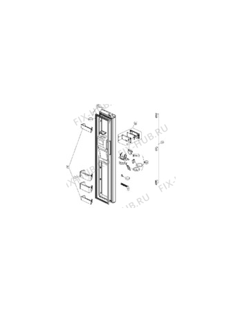 Взрыв-схема холодильника Aeg RMB66111NX - Схема узла Freezer door